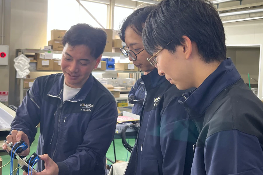 先輩のサポート